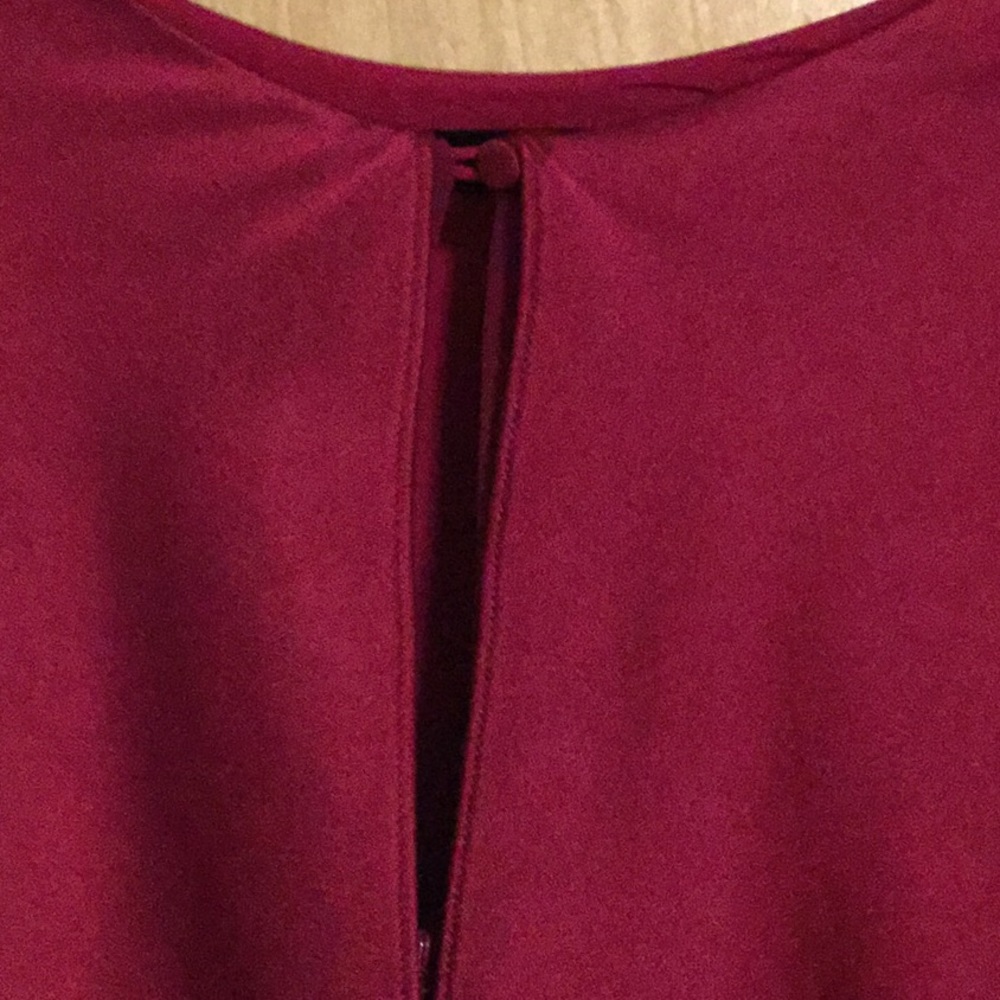 Halston Heritage Womens Cape Sleeve Satin Dress - Picture 3 of 8
